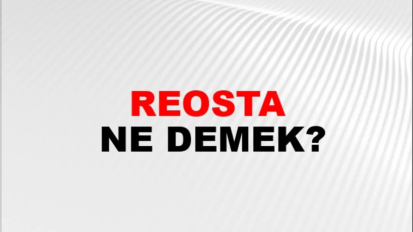 Reosta Reosta