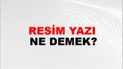 Resim Yazı