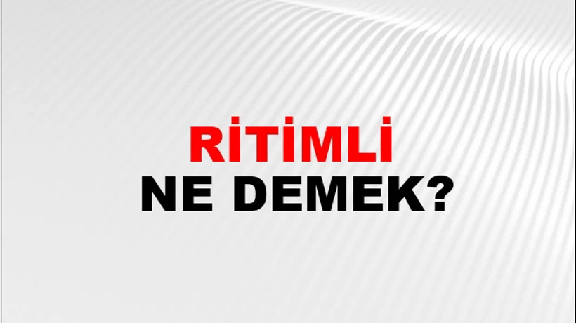 Ritimli Ritimli