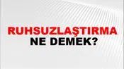 Ruhsuzlaştırma