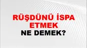 Rüşdünü İspat Etmek