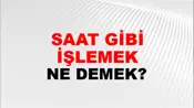 Saat Gibi İşlemek