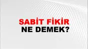 Sabit Fikir