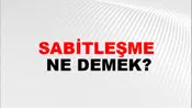 Sabitleşme