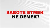 Sabote Etmek