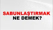 Sabunlaştırmak