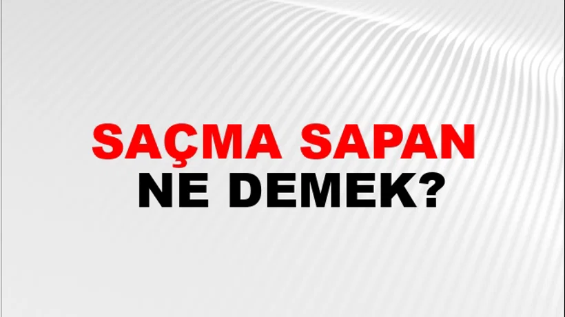 Saçma Sapan Saçma Sapan