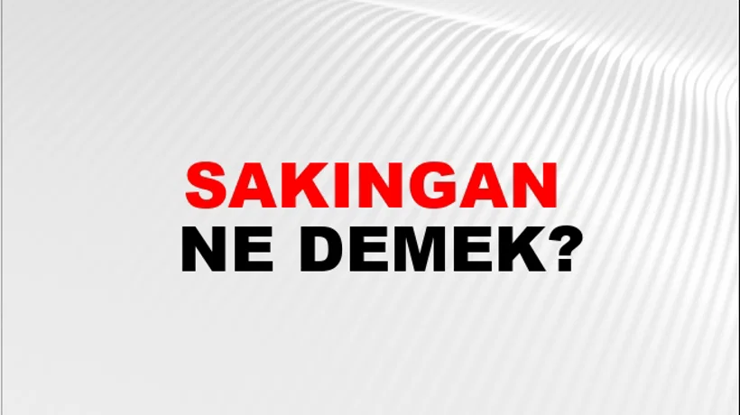 Sakıngan Sakıngan