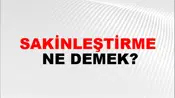 Sakinleştirme