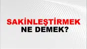 Sakinleştirmek