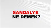 Sandalye