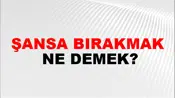 Şansa Bırakmak