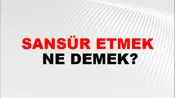 Sansür Etmek