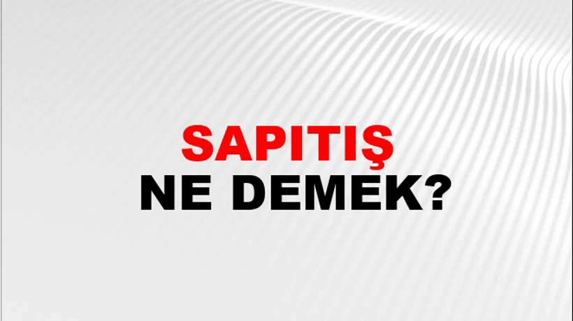 Sapıtış Sapıtış