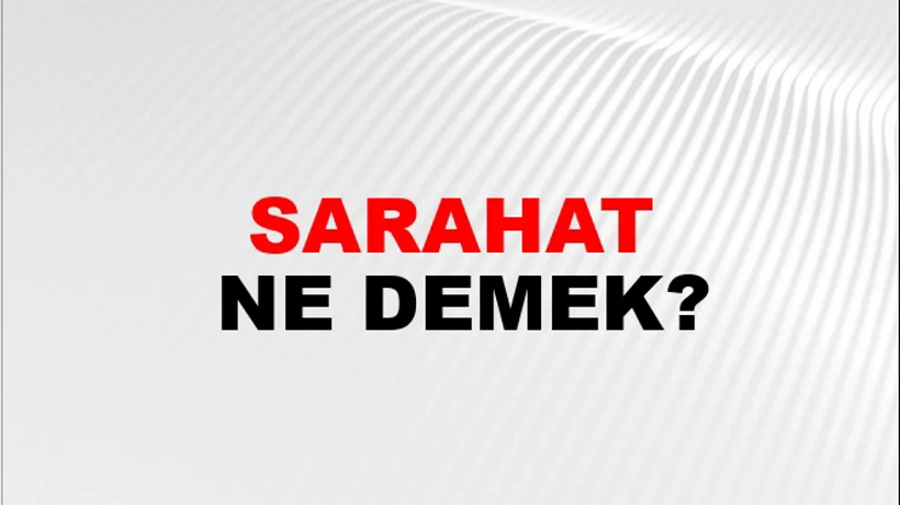 Sarahat Sarahat
