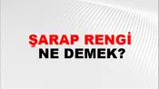 Şarap Rengi