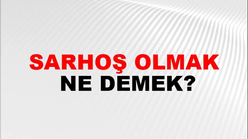 Sarhoş Olmak Sarhoş Olmak