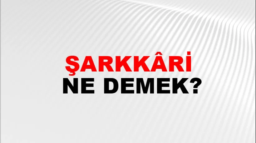 Şarkkâri Şarkkâri