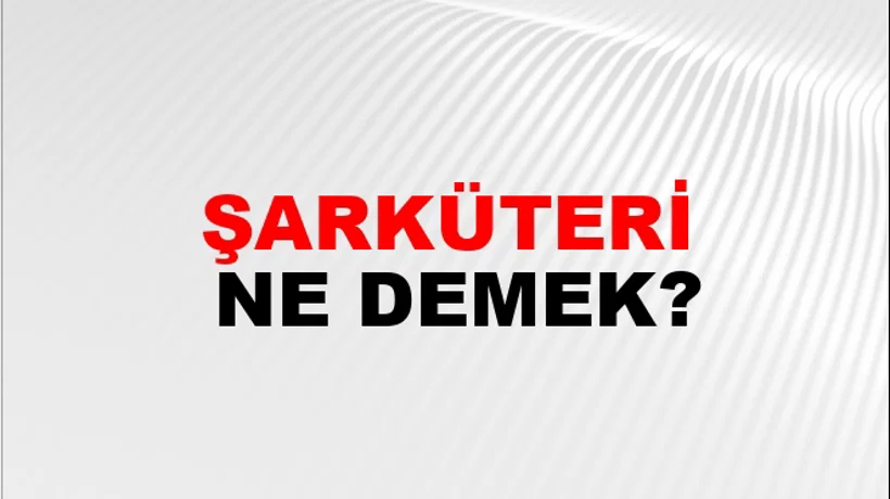 Şarküteri Şarküteri