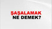 Şaşalamak