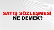 Satış Sözleşmesi