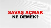 Savaş Açmak (Veya ilan etmek)