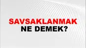 Savsaklanmak