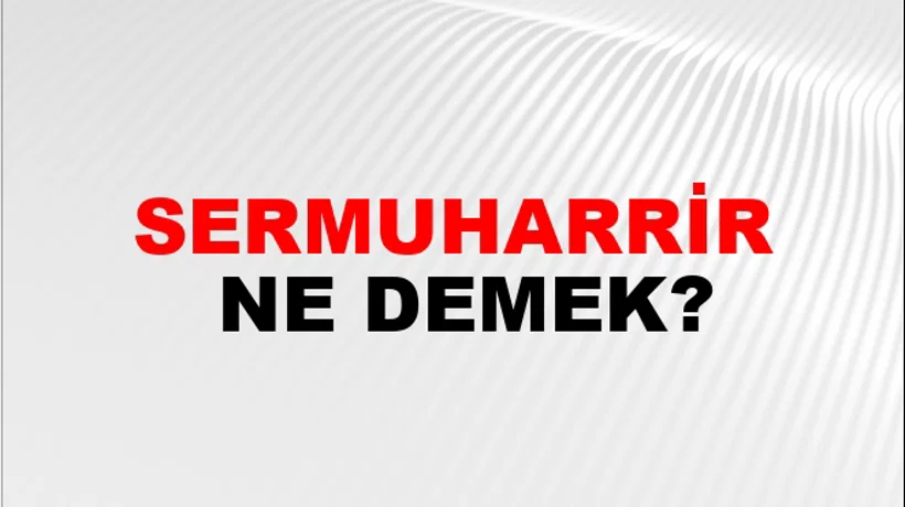 Sermuharrir Sermuharrir