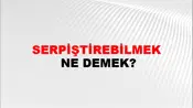 Serpiştirebilmek