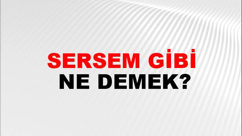 Sersem Gibi Sersem Gibi