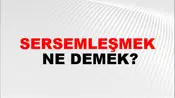 Sersemleşmek