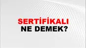 Sertifikalı