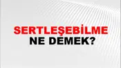 Sertleşebilme