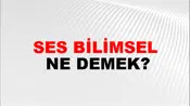 Ses Bilimsel