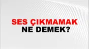 Ses Çıkmamak