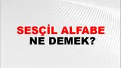 Sesçil Alfabe