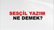 Sesçil Yazım