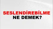 Seslendirebilme