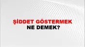 Şiddet Göstermek