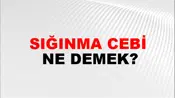 Sığınma Cebi