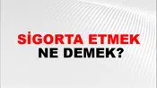 Sigorta Etmek