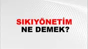 Sıkıyönetim