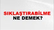 Sıklaştırabilme