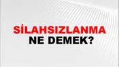 Silahsızlanma
