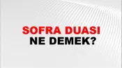 Sofra Duası