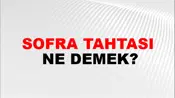 Sofra Tahtası