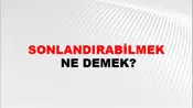 Sonlandırabilmek