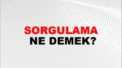 Sorgulama