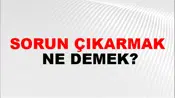 Sorun Çıkarmak