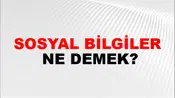 Sosyal Bilgiler